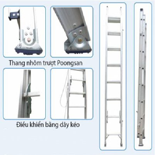 Thang nhôm trượt Poongsan PS-3080-2