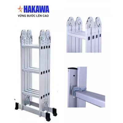 Thang nhôm gấp HAKAWA 4 khúc HK-406(7m)